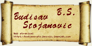 Budisav Stojanović vizit kartica